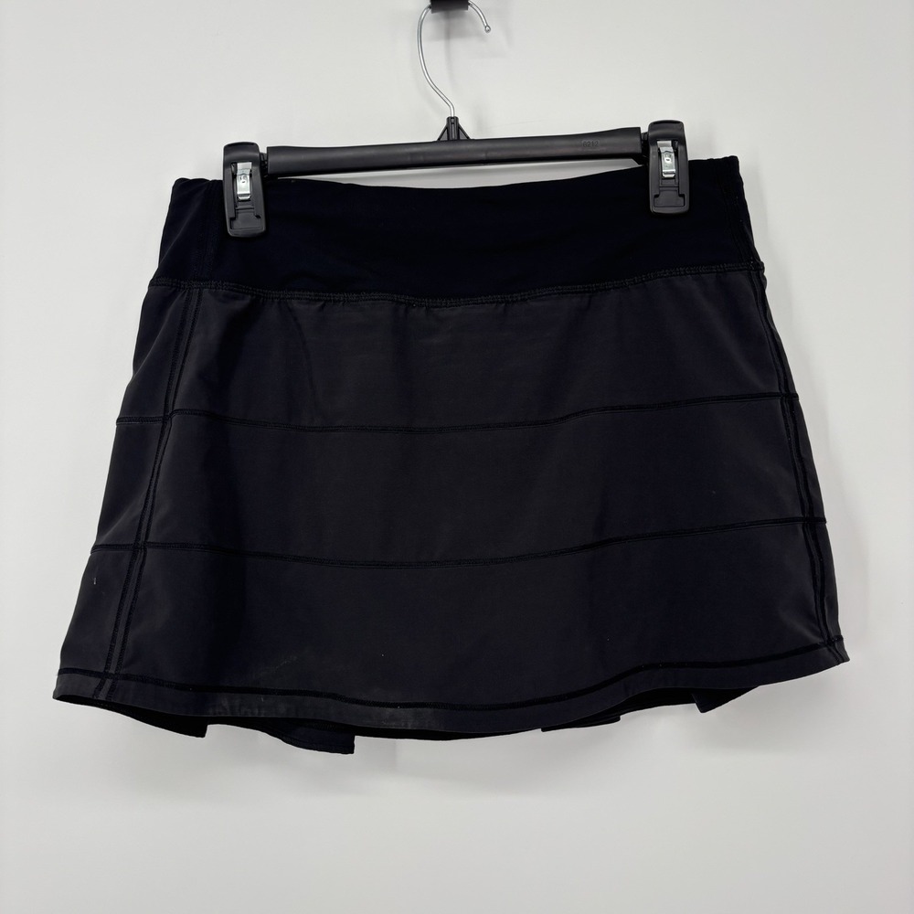 Lululemon Pace Rival Skort Black Womens Size 6 Athletic Skirt Tennis Pickleball